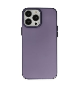 Apple iPhone 14 Pro Max Kılıf Modos Metal Kapak - Mor