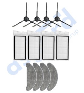Roidmi Eve - Eve Plus Uyumlu 4 Yan Fırça 4 Filtre 4 Mop PKT-iasgf0000658