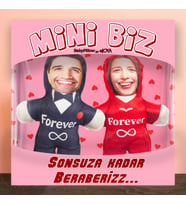 eJOYA MiniBiz Sevgililer Günü Kim Haklı Kişiye Özel Fotoğraflı İkili Yastık Seti 116248 (A.Pembe)