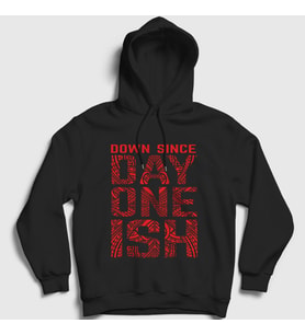 Presmono Unisex Beyaz Day One Ish V2 Wwe Güreş The Usos Kapüşonlu Sweatshirt 525670tt (Siyah)