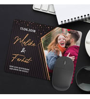 Kişiye Özel Sevgililer İçin Romantik Fotoğraflı Mousepad