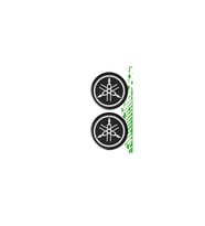 Yamaha Uyumlu 2 Koruma Takozu İkili Damla Sticker