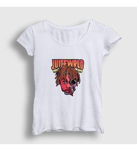 Presmono Kadın Beyaz No Vanity Juice Wrld T-Shirt 302721tt (Beyaz)