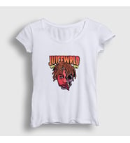 Presmono Kadın Beyaz No Vanity Juice Wrld T-Shirt 302721tt (Beyaz)