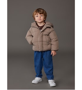 LCW baby Bej Su İtici Erkek Bebek Şişme Mont
