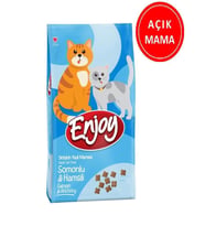 Enjoy Somonlu ve Hamsili Yetişkin Kedi Maması 1 Kg AÇIK