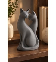 Kedi Çifti Biblo — Minimalist Dekorasyon