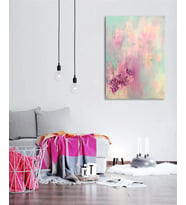 Tablolife Soyut İlkbahar Yağlı Boya Dokulu Tablo 60X90,Çerçeve;Çerçevesiz