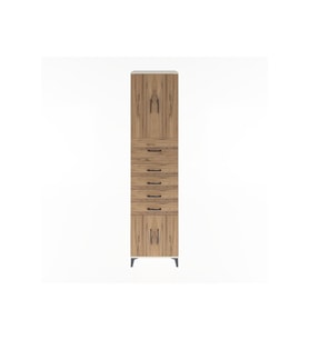 Hyperion Dolap 2 Raflı 5 Çekmeceli 4 Kapaklı 60x44x243 Aytaşı-Çam