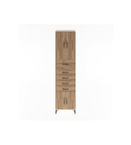 Hyperion Dolap 2 Raflı 5 Çekmeceli 4 Kapaklı 60x44x243 Aytaşı-Çam