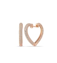 Gümüş Rose Kalp Kadın Küpe CSR2184900
