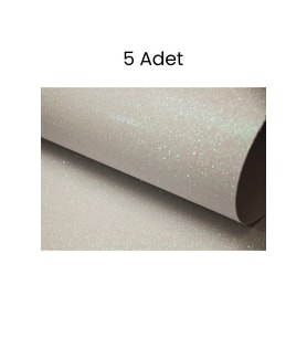 Simli Fon Kartonu 50x70 Beyaz