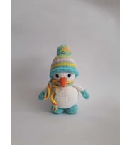 Sevimli Kardan Adam Amigurumi Organik Oyuncak