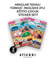 Araçlar İngilizce-Türkçe Tasarımlı Kredi Kartı Sticker Kaplama