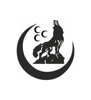 Miyrem Sticker Serisi Üç Hilal Bozkurt Sticker (Siyah)