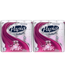 Papia Tuvalet Kağıdı (3 Katlı) 64 Lü Pk (2PK*32) Egzotik Parfümlü
