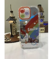 IPHONE 14 Pro Max 3d Digital Baskılı Aynalı Darbe Emici Tam Koruma Şeffaf Mika Telefon Kılıfı