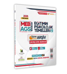 2025 MEB-AGS Kara Kutu Eğitimin Psikolojik Temelleri 2 ÖSYM Çıkmış Soru Bankası Konu Özetli Çözümlü