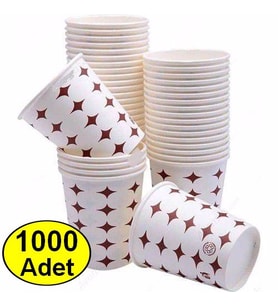1000 ADET Karton Bardak ( 1. KALİTE ) 7 Oz Kullan At Karton Bardak Kağıt Bardak Piknik Bardak
