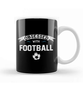 Obsessed With Football Kupa Bardak Porselen