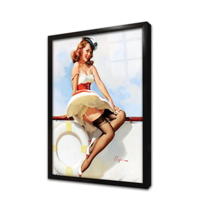 Marliyn Monroe Soyut Resim Çerçeveli Cam Tablo