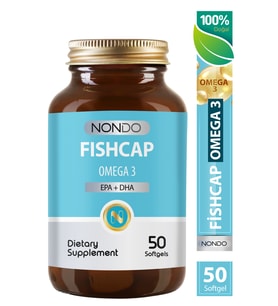 Nondo FISHCAP Omega 3 Balık Yağı EPA + DHA 50 Softgel 1 Adet