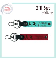 Rakip Tanımayan Tarzlara, Gladyatör Ruhlu, Kişisel Anahtarlık Hediyesi, Turkuaz-Kırmızı