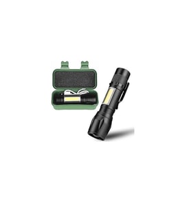Klaus Şarjlı Led El Feneri 3+1W 400Mah Ke47701 (Siyah)