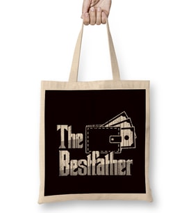 The Bestfather Dad Daddy Father Papa Poppa Stepdad Husband Bez Çanta Uzun Saplı