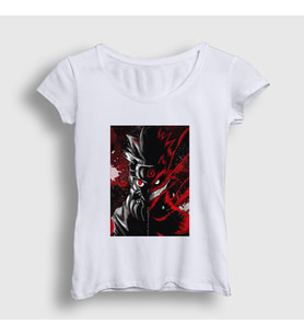 Presmono Kadın Beyaz Wild Anime Naruto T-Shirt 134668tt (Beyaz)