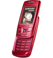 Samsung E250 Kızaklı Sürgülü Kayar Kapak Kameralı Kırmızı Cep Telefonu