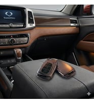 Torres Musso Korando Uyumlu Smart 3 Buton Silikon Oto Anahtar Kumanda Kabı Kılıf Gri