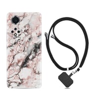 Huawei Nova Y70 Y90 Nova 9 SE  Kılıf Boyun Askılı Silikon Colorfull Marble 2 1389