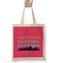 California Vintage Retro GIFT Bez Çanta Uzun Saplı