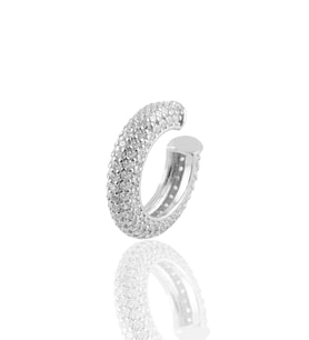 Söğütlü Silver Gümüş  5 sıralı zirkon taşlı kıkırdak küpe