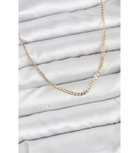 CM 14K Gold Renk Pirinç Zincir Model Kadın Kolye