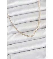 CM 14K Gold Renk Pirinç Zincir Model Kadın Kolye