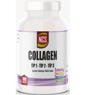 Ncs 180 Tablet Hidrolize Collagen Tip 1-2-3 Glutatyon Vitamin C
