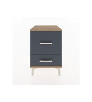 Hyperion Komodin 2 Çekmeceli 44x44x64 Çam-Antrasit