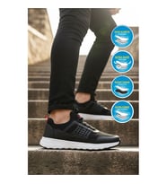 Walkway Motano M Siyah-Beyaz Erkek Spor Ayakkabı