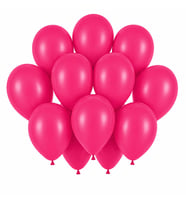 Fuşya Renk Lateks Pastel Balon (30 cm) - 12 Adet
