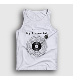 Presmono Unisex Beyaz My Immortal Müzik Evanescence Atlet 503808tt