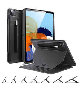 Apple iPad Pro 11inç M4/M5 Kılıf Multifunction Leather Case 2024/2025 (Siyah)