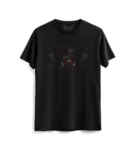 V For Vendetta Dijital Resim Baskılı Çocuk Siyah Tshirt