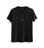 V For Vendetta Dijital Resim Baskılı Çocuk Siyah Tshirt