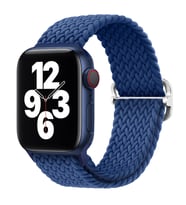 Ally Apple Watch 7-8 41mm 6-5-4 40mm Japon Tokalı Elastik Kayış Kordon 3-2-1 38mm (Mavi)