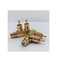 Y Fiş 2 Rca Erkek 1 Rca Dişi Terminal / 2 Adet