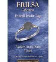 Sertifikalı Akciğer Enerji Denge Yüzüğü – Fasetli İyolit Taşı Ayarlamalı İnce Kasa Kova İkizler Yay (Çok Renkli)