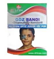 DrLinee Yapışkan Kız Çocuk Göz Bandı 50'li