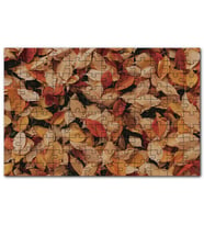 Cakapuzzle Üstüste Sonbahar Yaprakları Puzzle Yapboz MDF (Ahşap) (120 Parça)